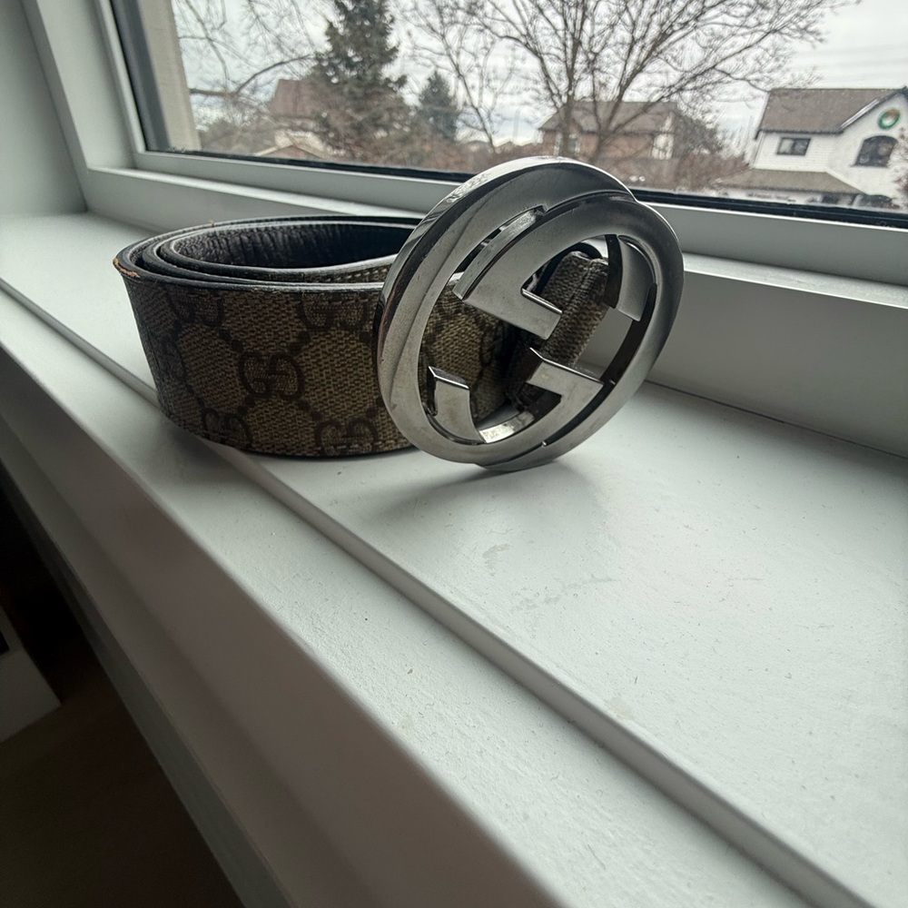 Authentic Belt with Silver Buckle